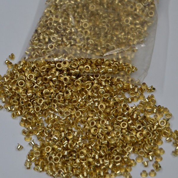 KUŞGÖZÜ – 18 NUMARA KUŞGÖZÜ / KAPSÜL, 18 NO KUŞGÖZÜ 5000 ADETLİK PAKET ALTIN RENGİ  