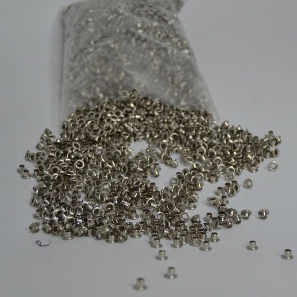 KUŞGÖZÜ – 18 NUMARA KUŞGÖZÜ / KAPSÜL, 18 NO KUŞGÖZÜ 5000 ADETLİK PAKET NİKEL RENGİ 